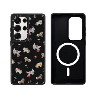 Từ Điểm Sóng Ngựa Gương Cứng Phone Case Dành Cho Samsung Galaxy S25 24 23 UItra S25 24 23 Plus Vỏ Bảo Vệ Chống Sốc