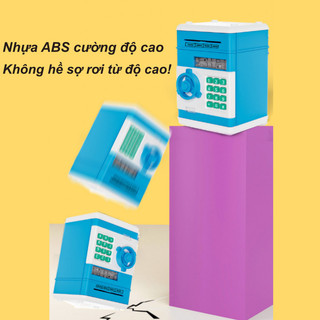 【BabyJoy】Két sắt nhựa ABS điện tử mini, thiết kế ống heo dễ thương có mật khẩu,Bền bỉ và chống rơi vỡ