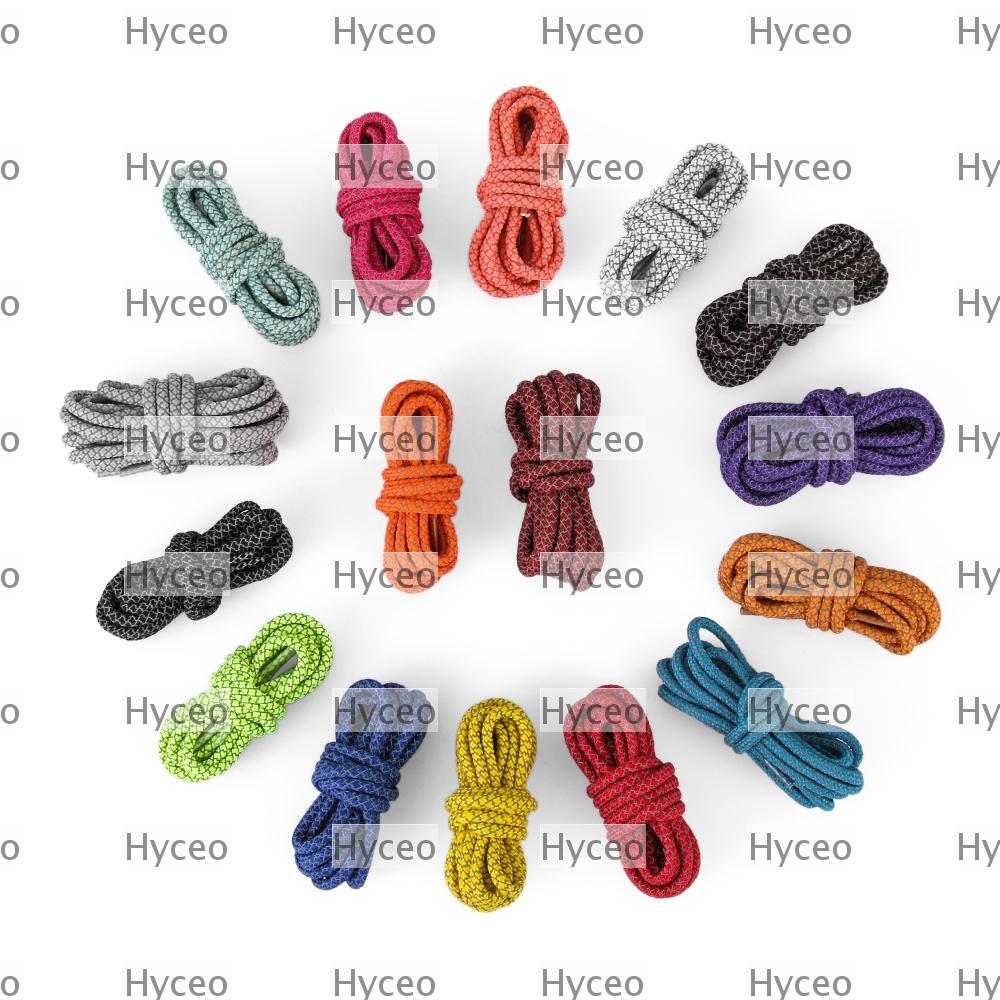 HYCEO 1 Cặp Dây Giày Sneaker 120cm Dây Giày Tròn Huỳnh Quang