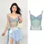 DARON Lưới Camisole, Phong Cách Cô Gái Cay Mỏng Phù Hợp Với Chấm Rỗng Áo Vest, Thời Trang Xuyên Viền Trong Suốt Dạo Phố Ống Áo Đi Biển