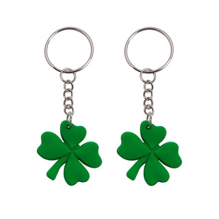 18pcs Cute Lucky clover Keychains women Fashionable decoration Wallet bag Accessories Keyring Clover， Holiday Party  S