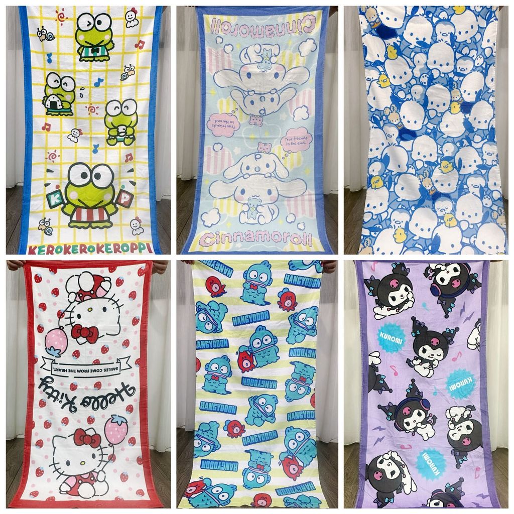 Hoạt Hình Hoạt Hình Giai Điệu Khăn Tắm Microfiber Dễ Thương Khăn Đi Biển Phòng Tắm Khăn Tắm Nhanh Khô Thấm Hút Khăn Tắm Lớn