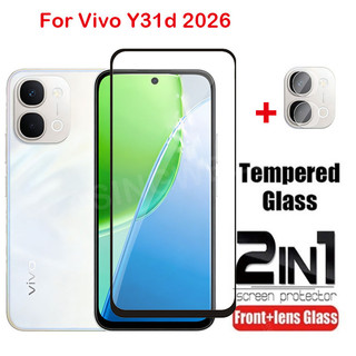 Bảo Vệ Màn Hình Cho Vivo Y31d Y31 5G 4G 2026 Full Cover Kính Cường Lực Trong Suốt HD Bảo Vệ Chống Trầy Xước Phim