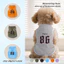 Áo Vest thú cưng S-2XL có in số 86, có nhiều màu sắc và thoáng khí cho mùa hè, thích hợp cho cả sử dụng trong nhà và ngoài trời, và phù hợp với tất cả chó mèo nhỏ.