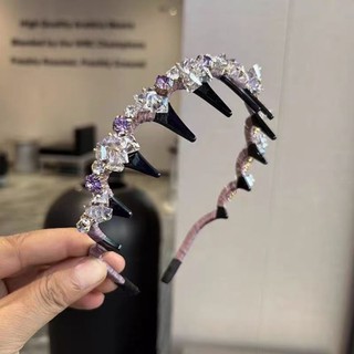 Băng đô có răng cưa kim cương lấp lánh, thời trang và chống trượt