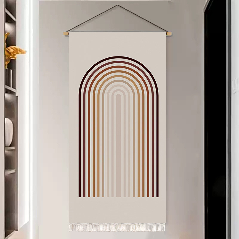 [Nghệ Thuật Morandi] Tranh Vải Treo Tường Khối Hình Trừu Tượng - Chất Liệu Cotton Linen Cao Cấp Decor Hành Lang, Lối Đi & Huyền Quan Sang Trọng