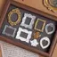 Thu Nhỏ Khung Hình Cổ Nhựa Nhỏ Vintage Trang Trí Chụp Ảnh 9 Miếng Mini DIY Hình Hiển Thị jiwvn