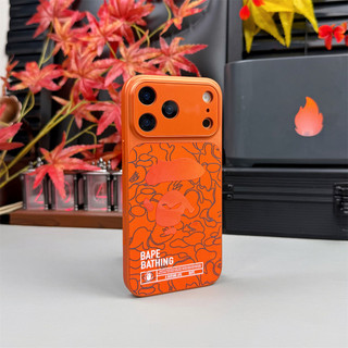 Ốp điện thoại Graffiti BAPE Ape Head Slim Matte Cover cho iPhone Series cho iPhone 17ProMax 17 17Pro 16ProMax 16Pro 16Pro 16 15 15Pro 14 Pro Max Vỏ