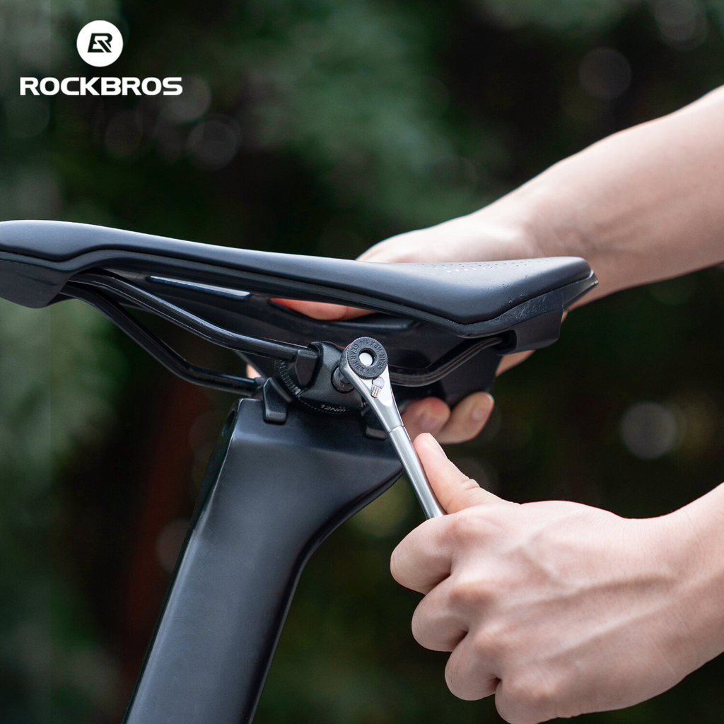 Rockbros Xe Đạp Ratchet Cờ Lê Bộ Dụng Cụ Sửa Chữa Hai Chiều - Hợp Kim Nhẹ Và Đa Năng