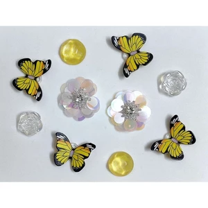 SET CHARM GẮN DÉP CAO CẤP: BƯỚM VÀ HOA
