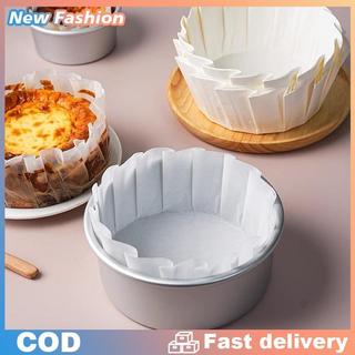 Có thể gập lại basque Cheesecake Mold-Khay giấy chống dầu dùng một lần để nướng