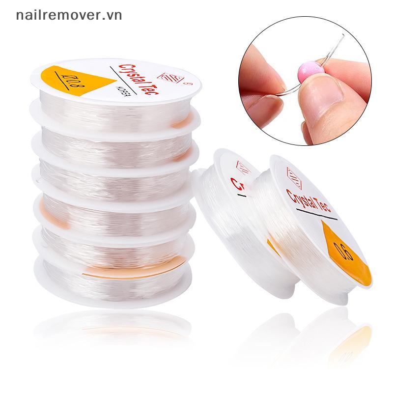 Dây đàn hồi cao su trong suốt cho trang sức DIY - Vòng tay đính cườm mới