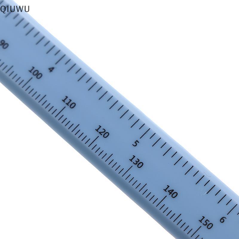 QIUWU 0-150mm quy tắc đôi cân bằng nhựa Vernier thước đo thước đo dụng cụ học sinh.