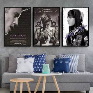 Justin Bieber Pop Singer HD Canvas Nghệ Thuật Treo Tường Nhà Phòng Ngủ Trang Trí Phòng Khách Người Hâm Mộ Quà Tặng
