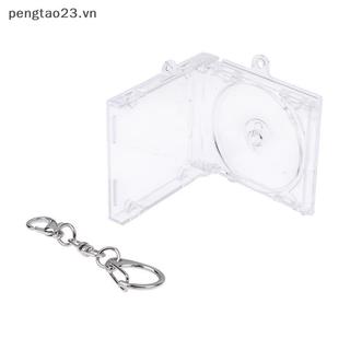 [pengtao23] Hộp đựng Album móc khóa Mini Cd Hộp đựng đĩa CD bằng nhựa Vỏ DVD trong suốt Số lượng lớn Móc khóa trang sức Music nk Hộp đựng đĩa Minipact [có sẵn]