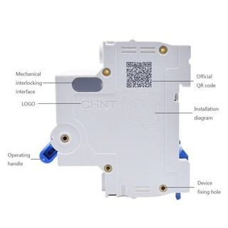 (Freeship) Cầu dao MCB NXB-63 1P 1A,2A,6A, 10A, 16A, 25A, 32A, 40A, 50A, 63A, dòng cắt 6kA, Hãng CHINT (Hàng chính hãng)