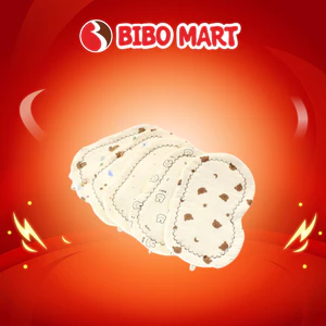 Gối Sơ Sinh Cotton Chất Liệu Mềm Mại An Toàn Với Làn Da Của Bé 25x39cm - Bibomart