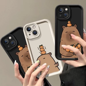 Tương thích với Realme GT6 6T GTNEO5SE 12 11 Pro + 11X 9i 8 6i 5i 5s 5 Vỏ Điện Thoại Hoạt Hình Dễ Thương Capybara Silicon Mềm