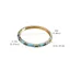 PYCOU Men Hoa Lắc Tay, Phong Cách Mạ Vàng Mở Vòng Tay, Vintage Nhiều Màu Sắc Handmade Dainty Trang Sức Nữ