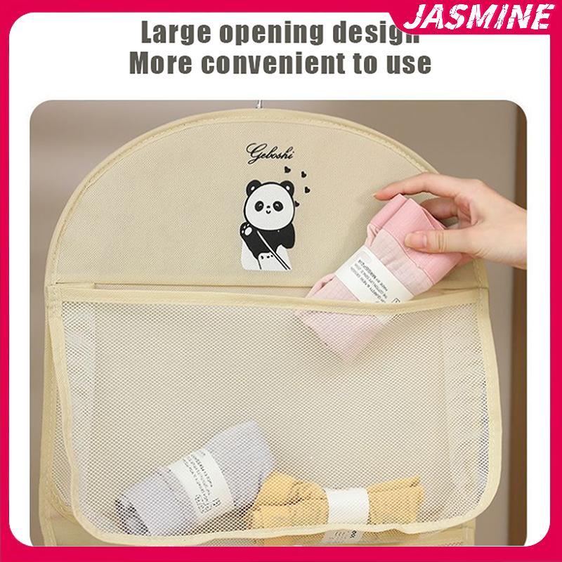 JASMINE Túi lưới 2/3 lớp dung tích lớn bảo quản đồ lót, thoáng khí, có móc treo