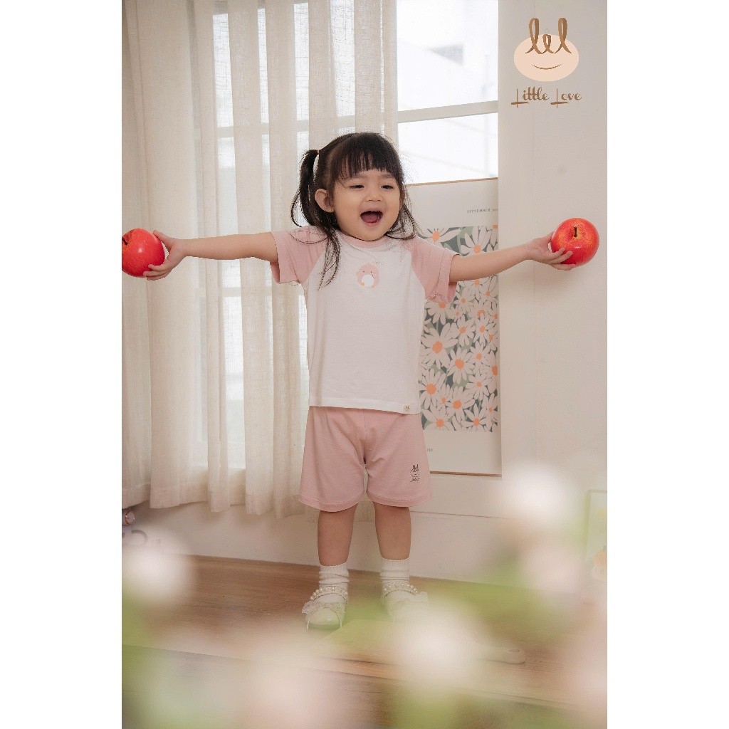 Bộ Cộc tay Vải Sợi tre kháng khuẩn [ Siêu Mềm, Mát, Mịn Co Dãn Và Thấm Hút Mồ Hôi Tốt] Size 6M - 4Y (HCT39)