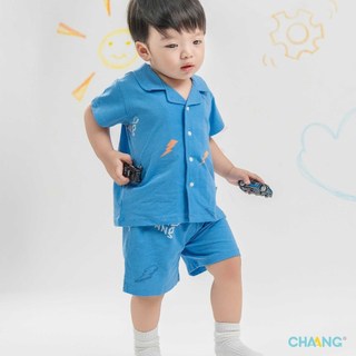 Chaang  Bộ Pyjama cộc Super babies cho bé gái và bé trai-Có thể tháo choàng 9M-7Y SS26.T2.2