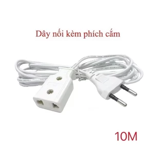 Dây Nối Dài Kèm Phích Cắm 10M - Dùng cho nhiều thiết bị điện gia dụng như: loa, màn hình ti vi, quạt,v..v..