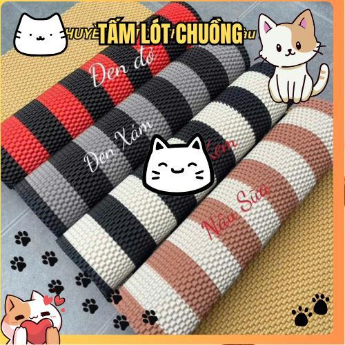 [Loại cao cấp] Tấm lót chuồng 80cm x 60cm chất liệu cao su 3D cao cấp dễ vệ sinh cho chó mèo Dog&Cat Đủ kích cỡ