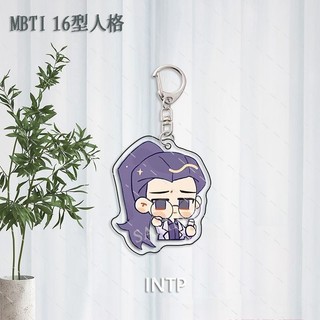 MBTI 16 Type Personality Cartoon keychain, accessory, handbag, backpack, keychain made of transparent acrylic WrightZ