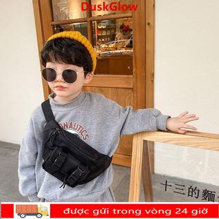 Túi đeo ngực DUSKGLOW, Túi đeo thắt lưng trẻ em đa chức năng, Gói Fanny dung tích lớn dễ thương Childre
