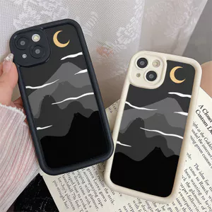 Ốp lưng tương thích cho iPhone 17 Air 16 15 14 13 12 11 Pro X XR XS Max SE 2020 6 6S 7 8 Plus Thiết kế mắt thiên thần chống rơi Motif Mountain JGS132