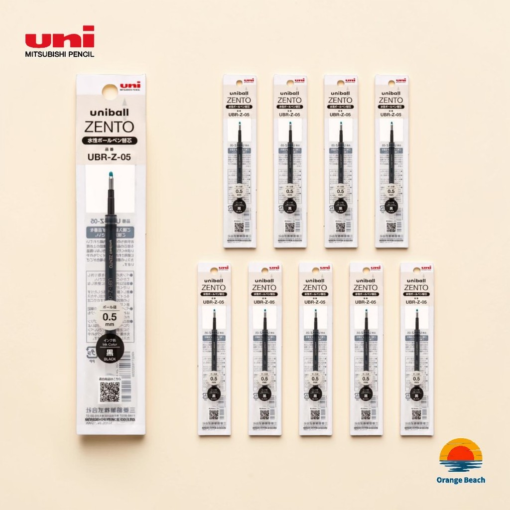 Uni-ball ZENTO Refill UBR-Z-38/05/07/Combo 10 Ngòi Thay Thế/Viết Siêu Mượt/Nhật Bản