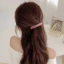 Kẹp lò xo JVSUB, Kẹp tóc mờ hình chữ nhật, Barrettes lớn chống trượt cổ điển dành cho nữ