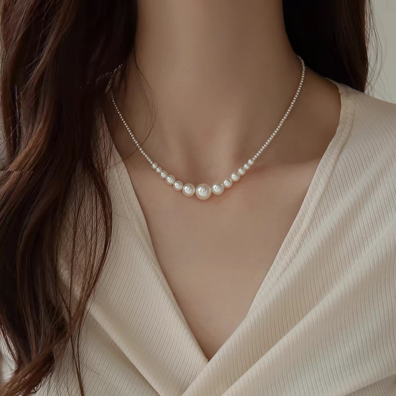 Vòng cổ ombre ngọc trai chống phai màu - Thời trang nữ