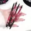 Springevenstar DIKALU Matte Lip Liner Bút Chì Có Bàn Chải Hai Đầu Màu Xám Khỏa Thân Màu Hồng Môi Đường Viền Tint Pen Lipsti Non-sti Cup Lips Trang Điểm Springevenstar