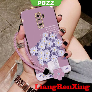 Ốp lưng samsung s9 plus samsung s9 ốp điện thoại hoạt hình hoa Vỏ mềm mạ điện silicon chống sốc Vỏ mịn thiết kế mới DDYHHS01
