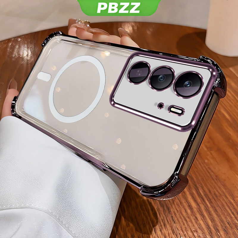 Ốp Lưng Cho Realme C67 C65 4G Realme C75 c75X C71 4G Vỏ Điện Thoại Vỏ Mềm Silicon Chống Sốc Thiết Kế Mới Thẩm Mỹ Rõ Ràng Với Từ Tính Không Dây SJBSWX11