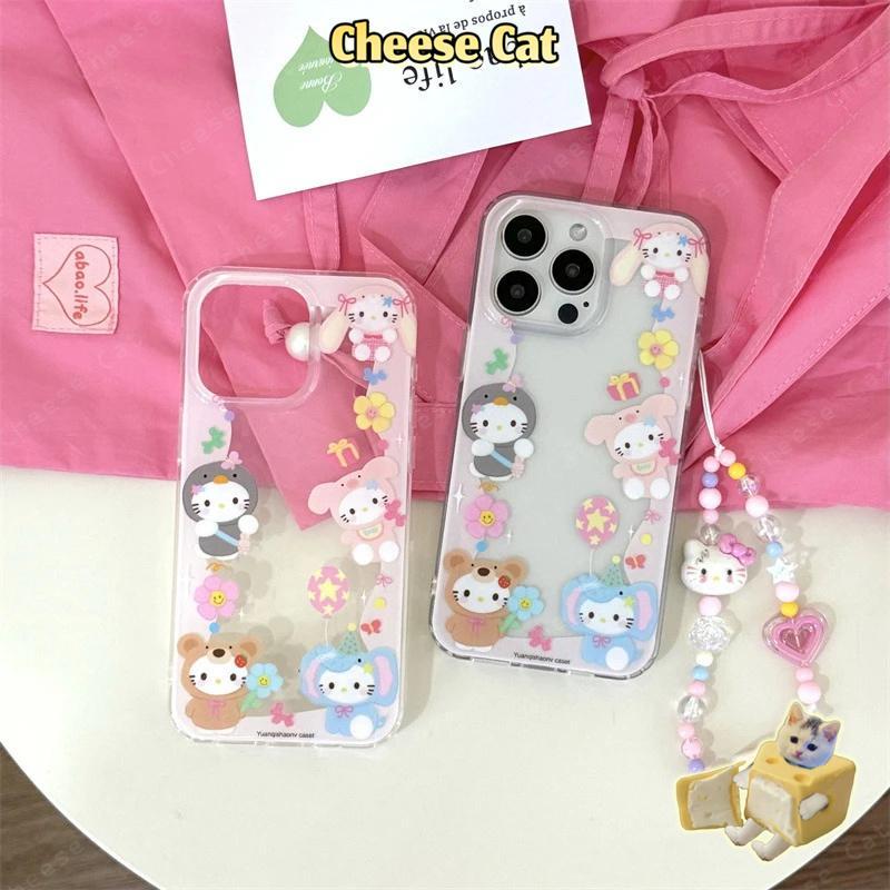 mặc đồ xuyên thấu Kitty Ốp điện thoại di động tương thích với iPhone 11 12 13 14 15 16 17 Pro Max 6 8 7 Plus XR Xs Max
