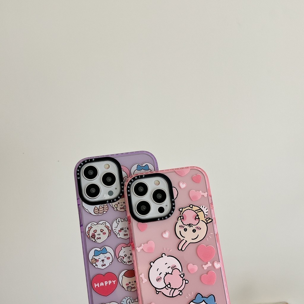 CAPASHIP Dễ Thương Chiikawa Kawaii Anime Nhật Bản Moe Phim Hoạt Hình Hàn Quốc Vỏ Mềm Tương Thích Cho iPhone 17 Pro Max Air Plus 16 / 15 / 14 / 13 / 12 / 11 / X / XS / XR / SE / 8 / 7 / 6