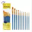 HFTOY 10 Chiếc Tóc Nylon Màu Nước Gouache Sơn Bàn Chải Hình Dạng Khác Nhau Đồ Dùng Nghệ Thuật ~