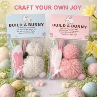GHX Kids Bunny Easter Craft Kit DIY Art Supplies Egg Filler Gift for Classroom Party Easter Event Hoạt động VN