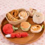 Kawaii Croissant Mặt Dây Chuyền Bánh Mì Nhồi Bông Móc Khóa Dễ Thương Cà Chua Sang Trọng Thực Phẩm Móc Khóa