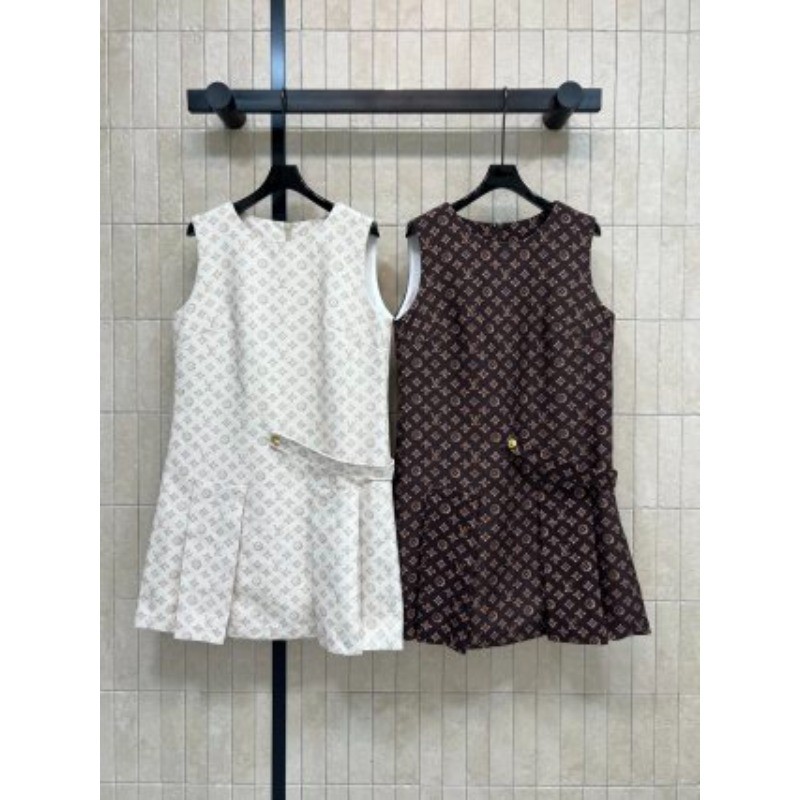 Váy dáng rộng Jacquard cổ tròn mới dành cho nữ