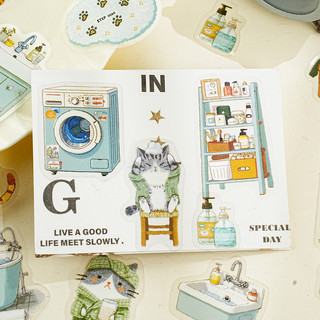 ENWEI 15 Cái [Dòng thì thầm cư trú] Hồng Dreamy Slumber Ấm áp Fuzzy Ôm Nhãn dán PET Tạp chí Trang trí Collage Scrapbooking Đồ dùng