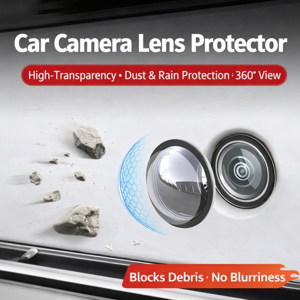 FANIELLAPOWELL 2 / 4 Vỏ bảo vệ Camera trước, Vỏ bảo vệ ống kính HD chống nước, Nắp bảo vệ tấm chắn chống mưa chống va chạm PC hình cầu cho mẫu Tesla