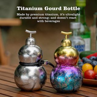 Boundless Voyage Chai Nước Titan 500ml Chai Bầu Kết Tinh Một Lớp Có Dây Đeo Whisky Rượu Bình Rượu