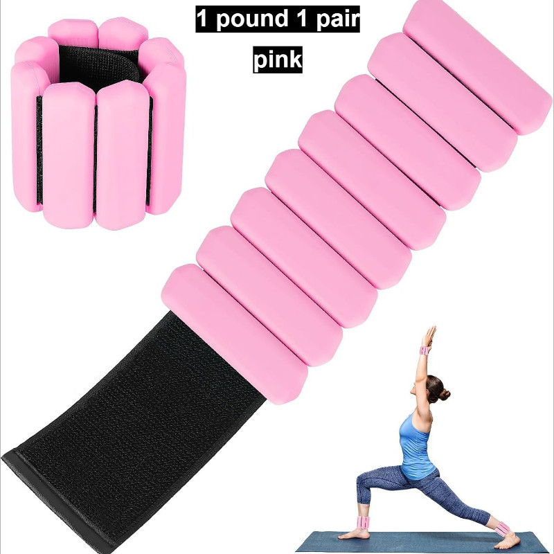 VÒNG TẠ TAY CHÂN THỂ THAO, Có Thể Điều Chỉnh, Chất Liệu Silicone + Hợp Kim, Đa Năng Tập Gym, Chạy Bộ, Yoga