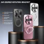 Ốp điện thoại mờ mạ điện cho Honor X9D X9C X9B X60GT X60I X60 X50 Pro Power 2 GT Pro Giá đỡ xoay Vỏ bảo vệ từ tính Khung ống kính kim loại Vỏ chống rơi