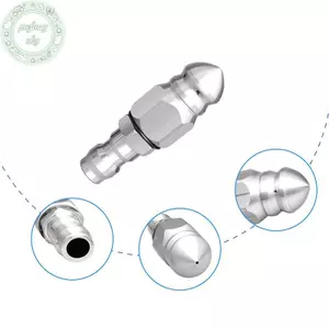 Máy rửa áp lực PUSKY cống thoát nước Vòi phun làm sạch vòi phun bằng thép không gỉ 1 / 4 "Đầu nối Qui 5000 PSI cho ống phun nước VN