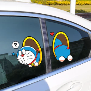 Doremon Hoạt Hình Dễ Thương Nhãn Dán Xe Ô Tô Sáng Tạo Nhãn Dán Mèo Độc Đáo